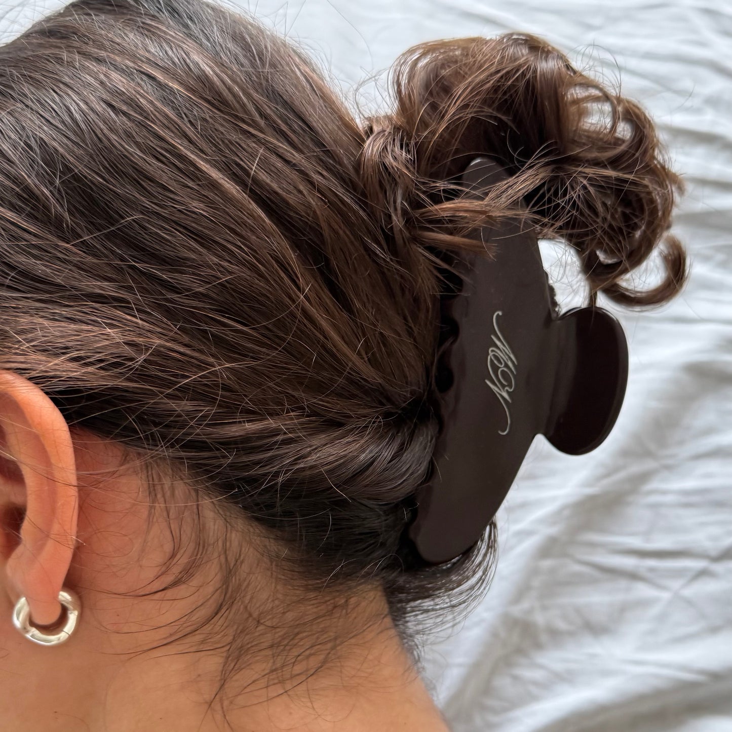 MN Monogram Claw Clip