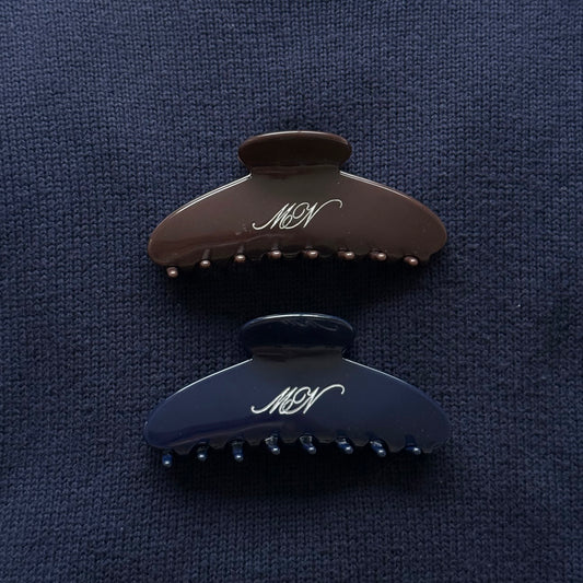 MN Monogram Claw Clip